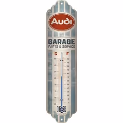 Nostalgic Art Audi Garage, Thermomètre liquide, Intérieure, Analogique, Multicolore, Rectangulaire, F, °C