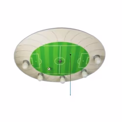 Niermann Standby 668, 5 ampoule(s), LED, E14, Vert, Blanc