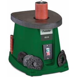 Holzstar - Ponceuse à broche oscillante ponçage max. 116 mm 0,45 kW 230V y comprise nombreux accessoires OSS100