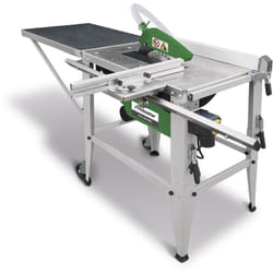 Scie sur table universelle mobile hauteur de coupe 90 mm 2,2 kW 230V y comprise lame de scie circulaire dia 315 mm Holzstar TKS316PRO 230V