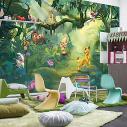 Papier peint - Disney - Le Roi Lion - 368 x 254 cm - Motif enfant - Colle incluse