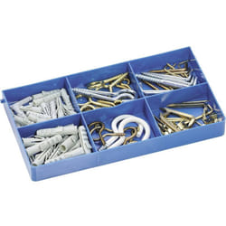 Assortiment de 100 crochets et chevilles