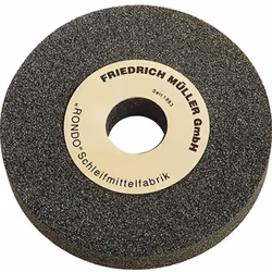 Meule en corindon normal, Dimensions : 200 x 25 x 32/20 mm, Grain 36, Dureté P - Pour le meulage d'aciers faiblement alliés,  ...