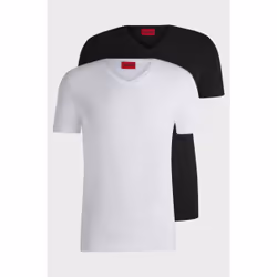 HUGO 50325417_960_M, Tee-shirt, Adulte, Mâle, Noir, Blanc, Monochromatique, M