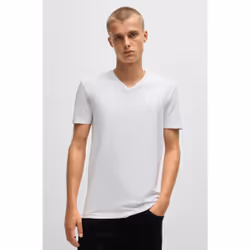 HUGO 50325417_960_XXL chemise et haut Tee-shirt Col V Manche courte Coton, Synthétique