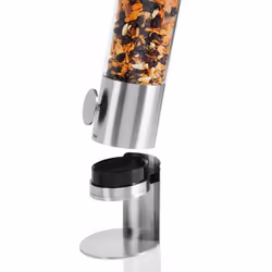 AdHoc DEPOSITO Distributeur d'aliments de comptoir 1,5 L Acier inoxydable, Transparent