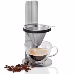 AdHoc Mr. Brew, Cafetière filtre manuelle, Acier inoxydable, Plastique, Acier inoxydable, 1 tasses, 265 mm