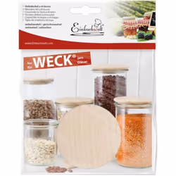 Couvercles pour casseroles de modèle de cuisine WECK bois Lid 60mm hêtre WECK Wooden Lid 60mm Beech de the brand Weck Weck. L ...