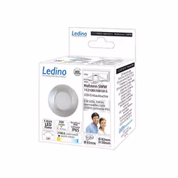 Ledino Holstein WWW, 1 ampoule(s), LED, Ampoule(s) non remplaçable(s), 2700 K, 350 lm, IP20, IP65