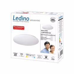 Ledino Altona MN3 éclairage de plafond Blanc LED E
