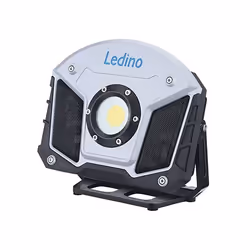 Ledino Horn, 15 W, LED, IP20, IP54, 6000 mAh, Noir, Argent, Éclairage autonome
