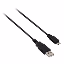 V7 Câble USB 2.0 A mâle vers Micro USB mâle, noir 1m 3.3ft, 1 m, USB A, Micro-USB B, USB 2.0, Mâle/Mâle, Noir