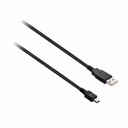 V7 Câble USB 2.0 A mâle vers Micro USB mâle, noir 1.8m 6ft, 1,8 m, USB A, Mini-USB B, USB 2.0, Mâle/Mâle, Noir