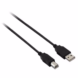 V7 Câble USB 2.0 A mâle vers USB 2.0 B mâle, noir 2m 6.6ft, 1,8 m, USB A, USB B, USB 2.0, Mâle/Mâle, Noir