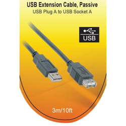V7 Câble d'extension USB 2.0 USB 2.0 A vers A (m/f) gris 3 m