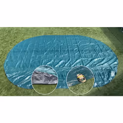 Bâche de protection piscine ovale 7,30 x 3,75 m Edenéa pour une protection optimale pour votre bassin Description générale: O ...