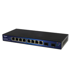 ALLNET ALL-SG8210PM commutateur réseau Géré L2+ Gigabit Ethernet (10/100/1000) Connexion Ethernet, supportant l'alimentation via ce port (PoE) Noir