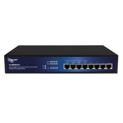 ALLNET ALL8804POE+ commutateur réseau Non-géré L2 Gigabit Ethernet (10/100/1000) Connexion Ethernet, supportant l'alimentation via ce port (PoE) Noir, Bleu