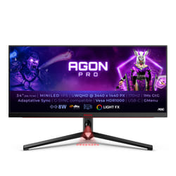 AOC AGON PRO AG344UXM écran plat de PC 34" UltraWide Quad HD LED Noir, Rouge
