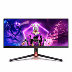 AOC AGON PRO AG344UXM écran plat de PC 34" UltraWide Quad HD LED Noir, Rouge