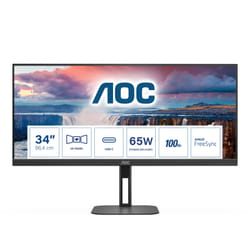 AOC V5 U34V5C/BK écran plat de PC 34" UltraWide Quad HD LCD Noir