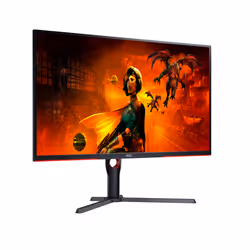 AOC G3 U32G3X/BK LED display 80 cm (31.5") 4K Ultra HD Noir, Rouge - Vue supplémentaire 4