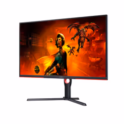 AOC G3 U32G3X/BK LED display 80 cm (31.5") 4K Ultra HD Noir, Rouge - Vue supplémentaire 5
