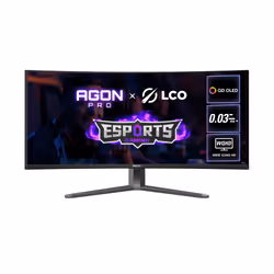 AOC AGON PRO AG346UCD, 86,4 cm (34"), 3440 x 1440 pixels, Wide Quad HD, QDOLED, 0,03 ms, Noir, Gris