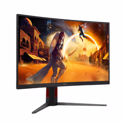 AOC G4 C32G4Z écran plat de PC 80 cm (31.5") 1920 x 1080 pixels Noir, Rouge - Vue supplémentaire 5