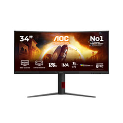 AOC G4 34" CU34G4CA écran plat de PC 34" Noir, Rouge