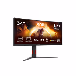 AOC G4 34" CU34G4CA écran plat de PC 34" Noir, Rouge - Vue supplémentaire 2