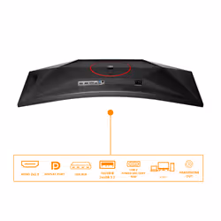 AOC G4 34" CU34G4CA écran plat de PC 34" Noir, Rouge - Vue supplémentaire 3