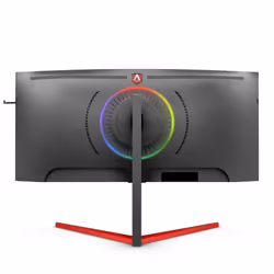 AOC AGON 3 AG353UCG, 88,9 cm (35"), 3440 x 1440 pixels, Quad HD, LED, 2 ms, Noir, Rouge