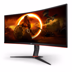 AOC G2 CU34G2X/BK écran plat de PC 34" Quad HD LED Noir, Rouge - Vue supplémentaire 4