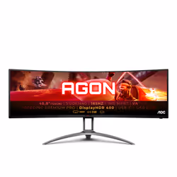 AOC B2 AG493UCX2, 124 cm (48.8"), 5120 x 1440 pixels, Quad HD, LED, 1 ms, Noir