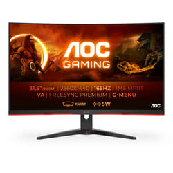 AOC G2 CQ32G2SE/BK LED display 31.5" 2K Ultra HD Noir, Rouge