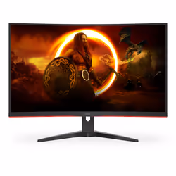 AOC G2 CQ32G2SE/BK LED display 31.5" 2K Ultra HD Noir, Rouge