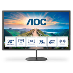 AOC V4 Q32V4 écran plat de PC 80 cm (31.5") 2560 x 1440 pixels 2K Ultra HD LED Noir