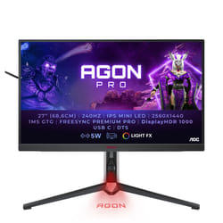 AOC AGON AG274QZM écran plat de PC 27" Quad HD LED Noir, Rouge