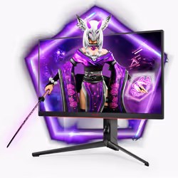 AOC AG274QXM écran plat de PC 27" Quad HD LED Noir, Rouge