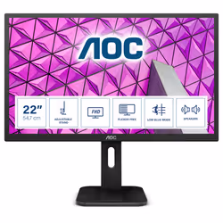 AOC P1 22P1D, 54,6 cm (21.5"), 1920 x 1080 pixels, Full HD, LED, 2 ms, Noir