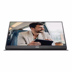 AOC 16T20E2 téléviseur et moniteur portables Moniteur portable Noir 39,6 cm (15.6") LED 1920 x 1080 pixels - Vue supplémentaire 6
