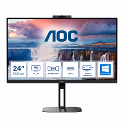 AOC V5 24V5CW/BK, 60,5 cm (23.8"), 1920 x 1080 pixels, Full HD, LED, 1 ms, Noir