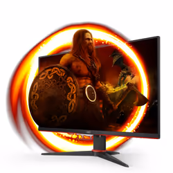 AOC G2 24G2SPAE/BK LED display 23.8" Full HD Noir, Rouge