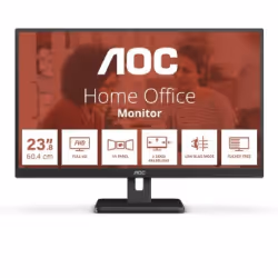 AOC 24E3UM, 61 cm (24"), 1920 x 1080 pixels, Full HD, 4 ms, Noir