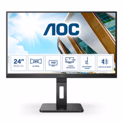 AOC P2 24P2QM, 60,5 cm (23.8"), 1920 x 1080 pixels, Full HD, LED, 4 ms, Noir