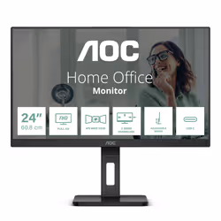 AOC 24P3CV, 60,5 cm (23.8"), 1920 x 1080 pixels, Full HD, LED, 4 ms, Noir
