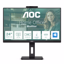 AOC 24P3CW, 60,5 cm (23.8"), 1920 x 1080 pixels, Full HD, LED, 4 ms, Noir
