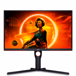 AOC G3 25G3ZM/BK écran plat de PC 24.5" Full HD Noir, Rouge