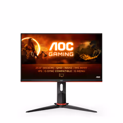 AOC G2 Q24G2A/BK, 60,5 cm (23.8"), 2560 x 1440 pixels, 4 ms, Noir, Rouge